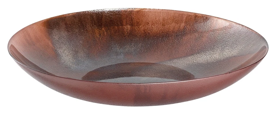 Leonardo Poesia Schale  Schale handgefertigt Glas rose und braun Ø 39 cm - Bild 1 von 1