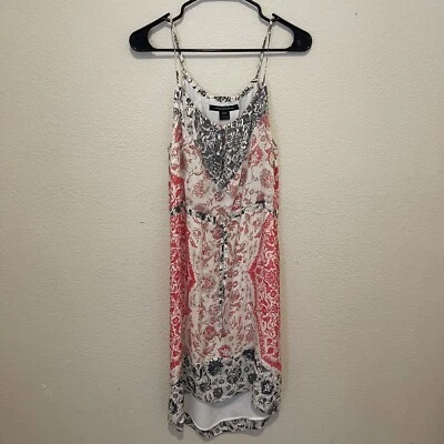 Vestido French Connection 100% Seda Correa Espagueti Alto Bajo Foto 1 de 4