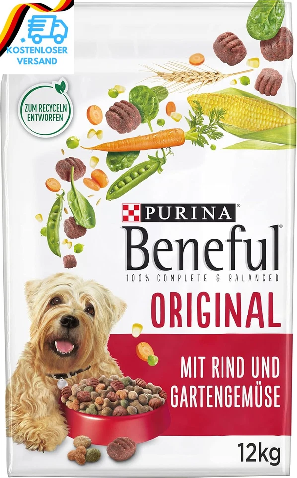 Beneful Original Hundefutter Trocken, Mit Rind Und Gartengemüse, 1Er Pack (1 X 1 - Bild 1 von 4