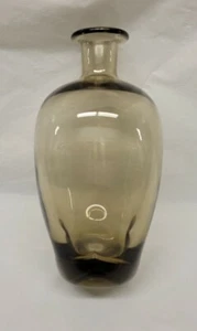 Vintage Smoke Glass Pinched Decanter - Picture 1 of 12