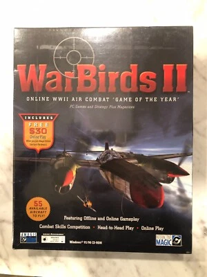 Warbirds II Combat Simulation Game Windows 95/98 CD-Rom Big Box NEW SEALED - Image 1 of 4