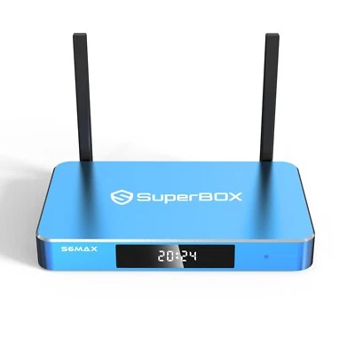 SuperBox S6 Max Smart Box TV Streaming Box All Channels HD free shipping fast - Image 1 of 4