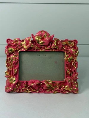 Marco Floral Rosa y Dorado 7.5x8.5 Foto 1 de 4