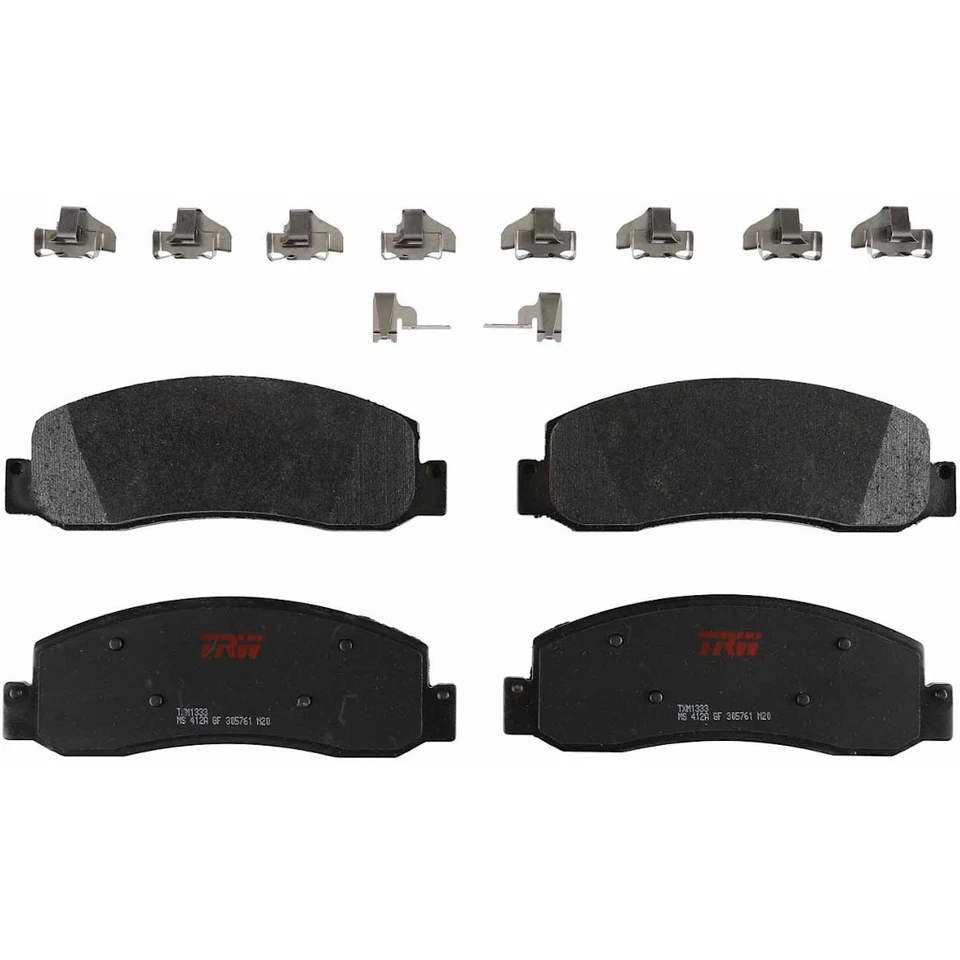 Juego de pastillas de freno delanteras TXM1333 TRW de 2 ruedas para camioneta F350 F450 F250 Ford 08-12 Foto 1 de 1