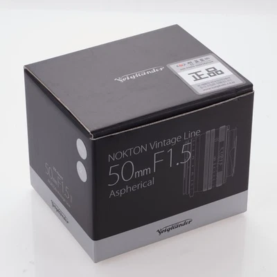 Voigtlander Nokton Vintage Line 50mm f/1.5 Aspherical II VM SC Nickel Lens Box - Image 1 of 4