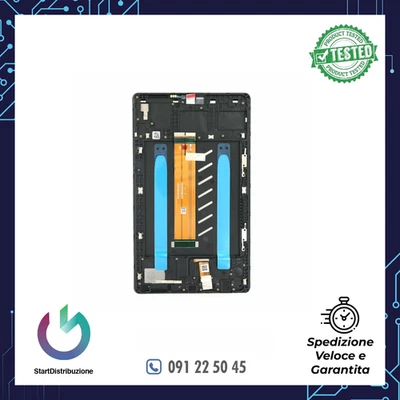 SM-T225 DISPLAY LCD  E TOUCH SAMSUNG ORIGINALE TAB A7 LITE 8.7" NERO - Immagine 1 di 3