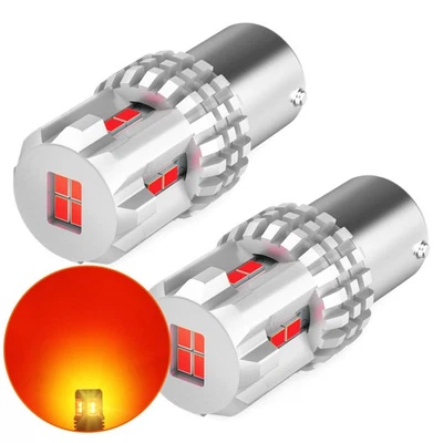 2 красные сигнальные светодиодные лампы 1157 2057 AUXITO для задних стоп-сигналов поворота стоп-сигналов BAY15D - Изображение 1 из 4