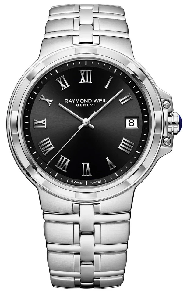 Raymond Weil Parsifal 41mm Black Dial Stainless Steel Men's Watch 5580-st-00208
