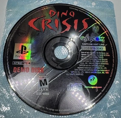 Dino Crisis Demo Disk Sony PS1 Black Label Disc Only Clean 💿 Tested & Works - Image 1 of 3