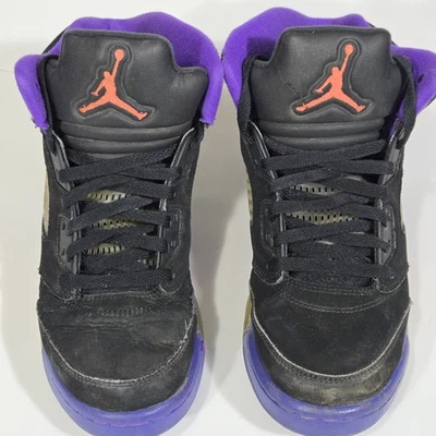 Nike Air Jordan 5  Retro Fierce Purple (Raptors) 440892-017 Youth Shoes size 7y - Image 1 of 4