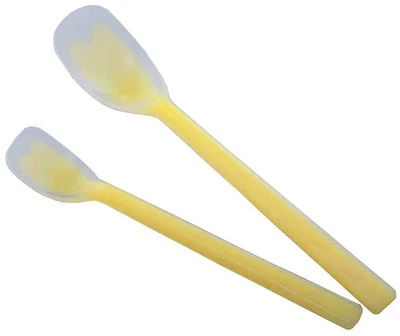 Silicone Spoon Large and Small Set Dishwasher Safe Nursing Care Baby Food 2 Piec - Image 1 of 4