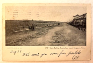 Postal de playa de 1905 Steeplechase Island Bridgeport Conn. Brillo Z635 - Imagen 1 de 2