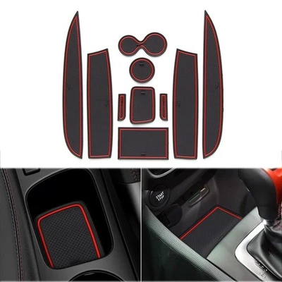 Car for Renault Clio 4 Anti-Slip Gate Slot Cup Mat Door Groove Pad Coaster Mats Foto 1 de 4