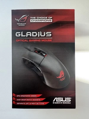 ASUS ROG Gladius Optical Gaming Mouse – New in Box, 6400 DPI, USB Wired - Image 1 of 4