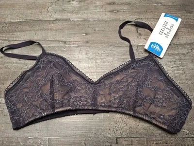 Sloggi "Light Lace 2.0P" BH Ohne Bügel lila mit Spitze Gr. 75A Neu - Bild 1 von 2