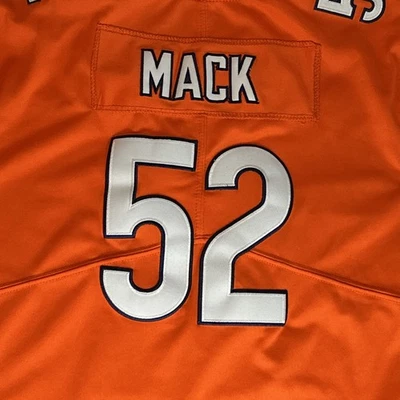 Camiseta Nike Khalil Mack #52 Juvenil Talla XXL Naranja Chicago Bears Cosida Foto 1 de 4