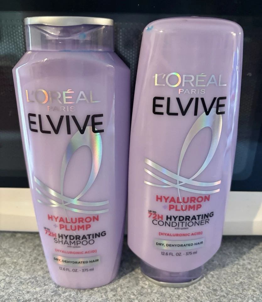 L'Oreal Elvive Hyaluron + Plump 72H Hydrating Shampoo & Conditioner 12.6 oz. ea - Image 1 of 1