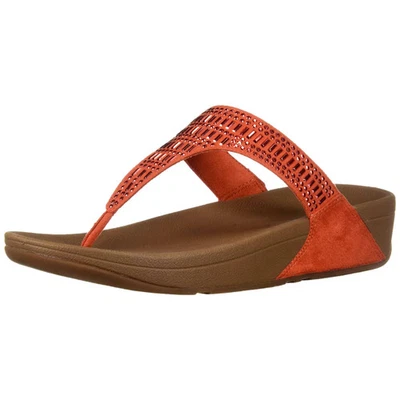 Tanga FitFlop Incastone rojo fuego L85-617-070 para mujer talla 9 mediana Foto 1 de 4