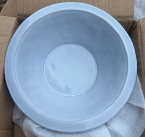 Cuenco para servir Pottery Barn Costa Nova Plano reciclado 12" blanco - Imagen 1 de 2