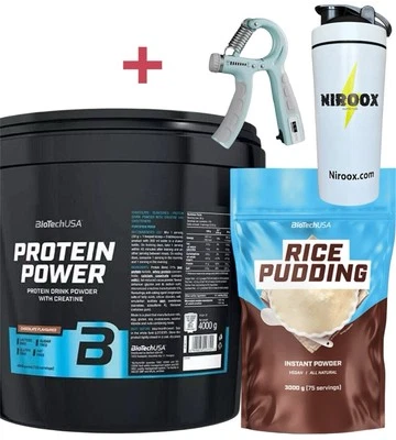 BioTechUSA - Protein Power - 4000 g - Soja-Isolat + Rice Pudding 3 Kg + Bonus - Bild 1 von 4