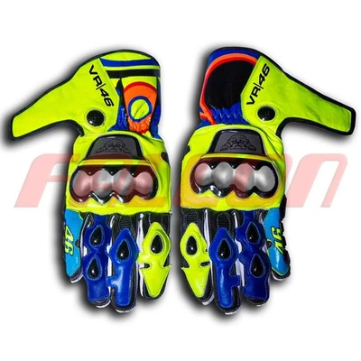 VALENTINO ROSSI 2016 MOTOGP HANDSCHUHE (VR LEDERHANDSCHUHE) verfügbar... - Bild 1 von 4
