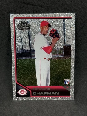 2011 Topps Diamond Anniversary Speckle Refractor Rookie #148 Aroldis Chapman Foto 1 de 2