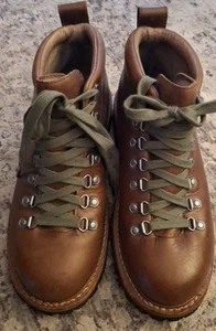 Eddie Bauer K-6 Waterproof Hiking Boots Brown Leather Men’s Size 8.5 - Picture 1 of 9