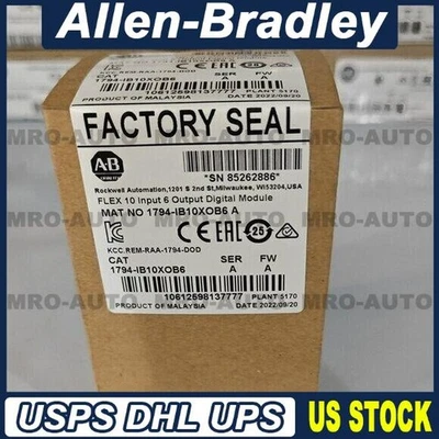 New Factory Sealed AB 1794-IB10XOB6 SER A Flex I/O Digital Combination Module - Image 1 of 3