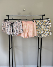NWT! Lot of 3 Jenni Sz L Woven Cotton Knit Printed Boxer Pajama Shorts Bundle