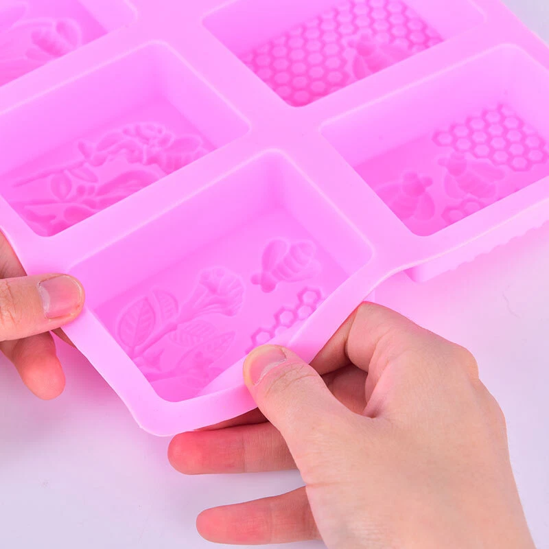 1pc Honey Bee Silicone Soap Mold diy Handmade Craft 3d Soap Mold'UL  GF - Image 1 of 4