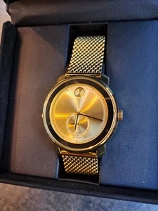 Movado BOLD Gold Plated Men's Watch MB.01.1.34.6563 16768277 NF6W 0318 - Picture 1 of 4