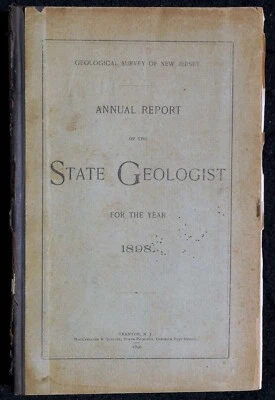 Geology, New Jersey, 1898 Original NJ Geological Survey Annual Report w Maps - Image 1 of 4