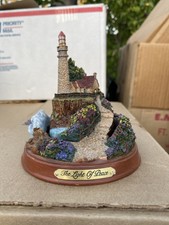 Thomas Kinkade The Light Of Peace Sculpture Lighthouse Hawthorne Village