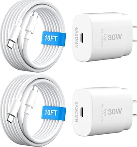 30W USB C I Phone 16 15 Charger Fast Charging, 2PACK Wall Charger for Iphone 16 - Picture 1 of 12