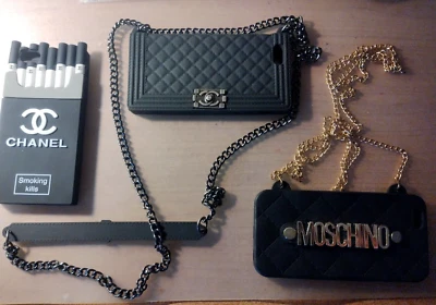 Set 3 cover Apple Iphone 4 e 4S Moschino e Coco Chanel - Immagine 1 di 4