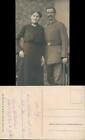 Ansichtskarte  Soldat und Frau Militaria WK1 Phot. Albrecht Karlsruhe 1916