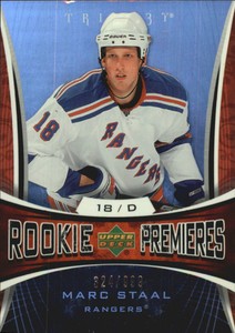 2007-08 Upper Deck Trilogy #161 Marc Staal Rookie Hockey Card /999