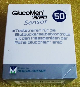GlucoMen Areo Sensor Blutzucker-Teststreifen 50 Stück Neu OVP - Bild 1 von 5