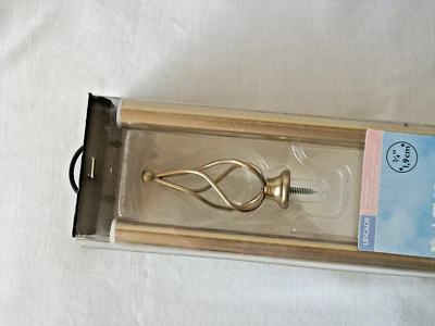 "Juego de varilla de cortina y remate Levolor remates de antorcha con cable 3/4"" diámetro 28""-48""" Foto 1 de 4