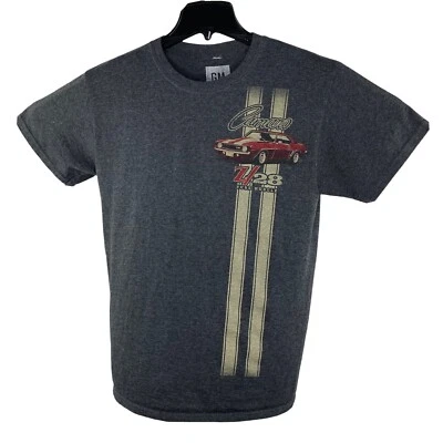 通用官方授权 T 恤尺寸 M Z28 Camaro Muscle Car 雪佛兰灰色二手状况完好 — 第 1/4 张图片