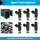 6pcs Fuel Injectors Suitable For Holden Rodeo Ra Jecs Fbjc100 6ve1 3.5l V6 03-06