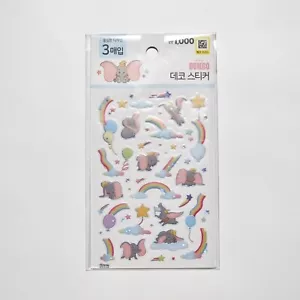 Disney Dumbo Deco Sticker Korea Daiso PVC Character Stickers - Picture 1 of 2