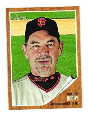 2011 Topps Heritage #322 Bruce Bochy San Francisco Giants - Image 1 of 2