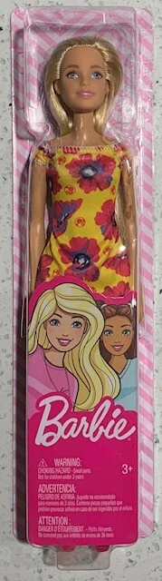 Muñeca Barbie con Pelo Rubio, Vestidos Florales Cortos, Tacones Altos Niños 3+ Juguete Regalo Foto 1 de 1