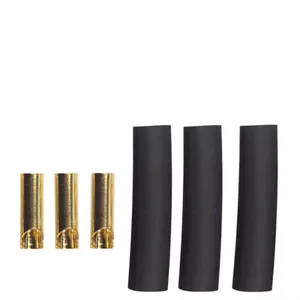 Goldstecker weiblich 3.5 mm Buchse mit Schrumpfung 3 Stück Team Orion ORI62506 - Picture 1 of 1