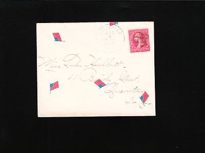 Spanish American War Patriotic Printed Flags Motif Otisville NY 1898 Cover Á - Image 1 of 2