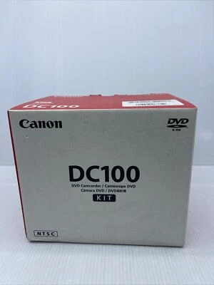 Videocámara DVD Canon DC100 con batería + cargador y manual en caja Foto 1 de 4