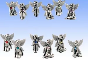 Glitter Birthday Birthstone Fairy Pewter - Boxed January - December - Picture 1 of 1