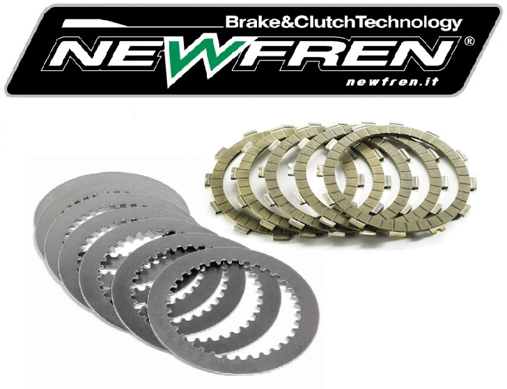 KIT DISCHI FRIZIONE MOTORE ROTAX 125 MOTOCICLI NEWFREN F1419AC  - Immagine 1 di 1