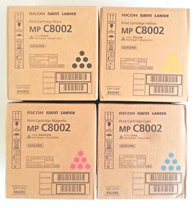 Genuine Ricoh Savin Toner SET  MP C8002  MP C6502  842083 842084 842085 842086 - Picture 1 of 1